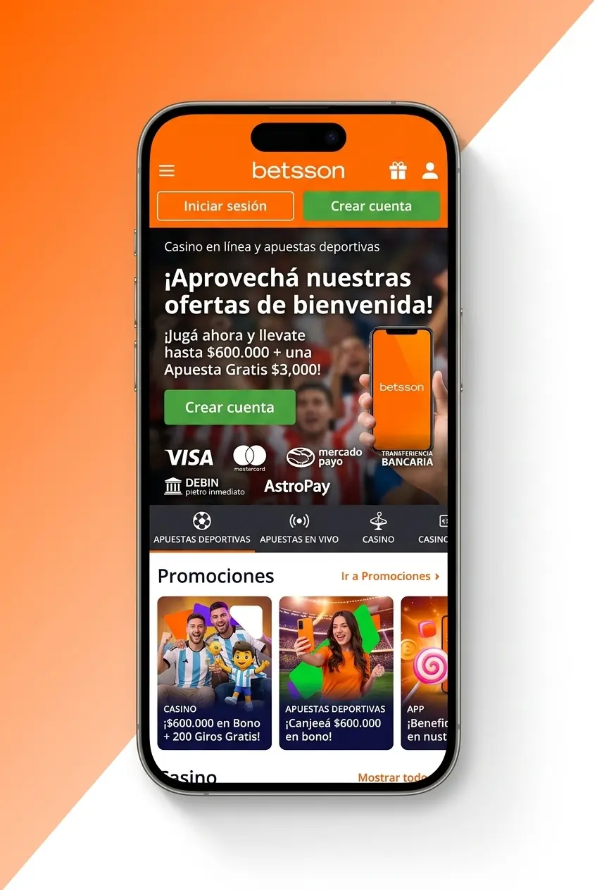 Pantalla de apuestas de básquet en la app móvil de Betsson con cuotas en vivo para Android e iOS