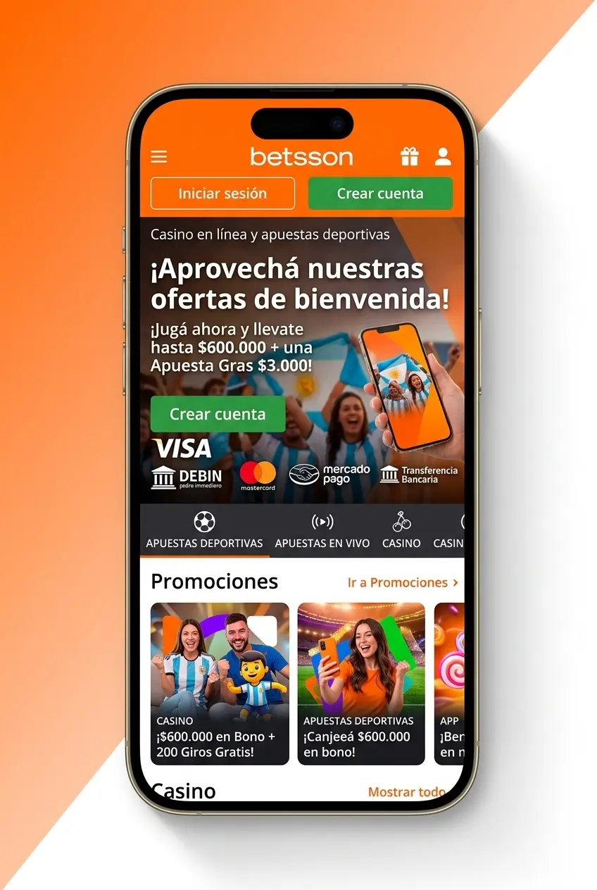 Pantalla de apuestas de básquet en la app móvil de Betsson para Android e iOS con cuotas en vivo