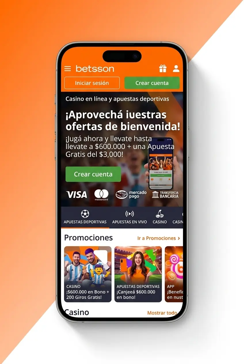 Pantalla de apuestas de básquet en la app móvil de Betsson para Android e iOS con cuotas en vivo