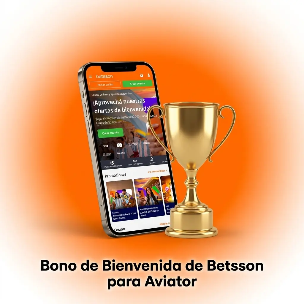 Bono de bienvenida Betsson Argentina: hasta ARS 600.000 y 200 giros gratis para jugar Aviator