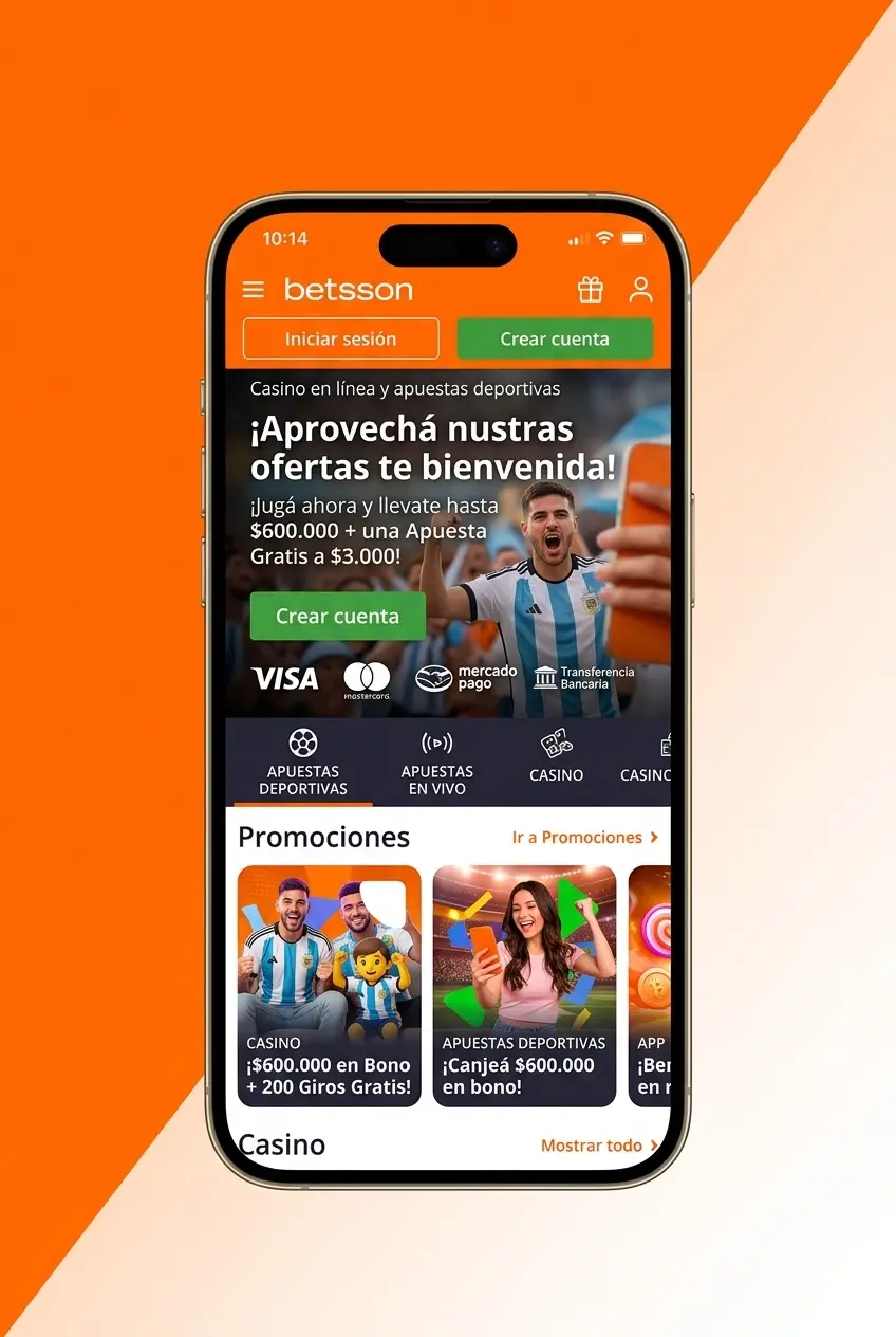 Pasos para reclamar el bono de registro en Betsson Argentina con depósito mínimo de ARS 2.000