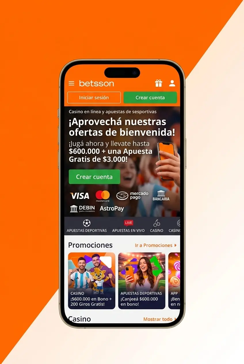 Pasos para reclamar el bono de registro en Betsson Argentina con depósito mínimo de ARS 2.000