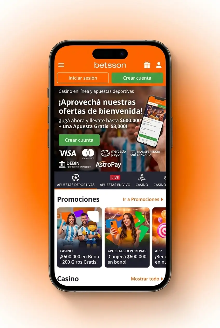 Pasos para retirar dinero en Betsson desde la app o sitio web con métodos como MercadoPago o Debin