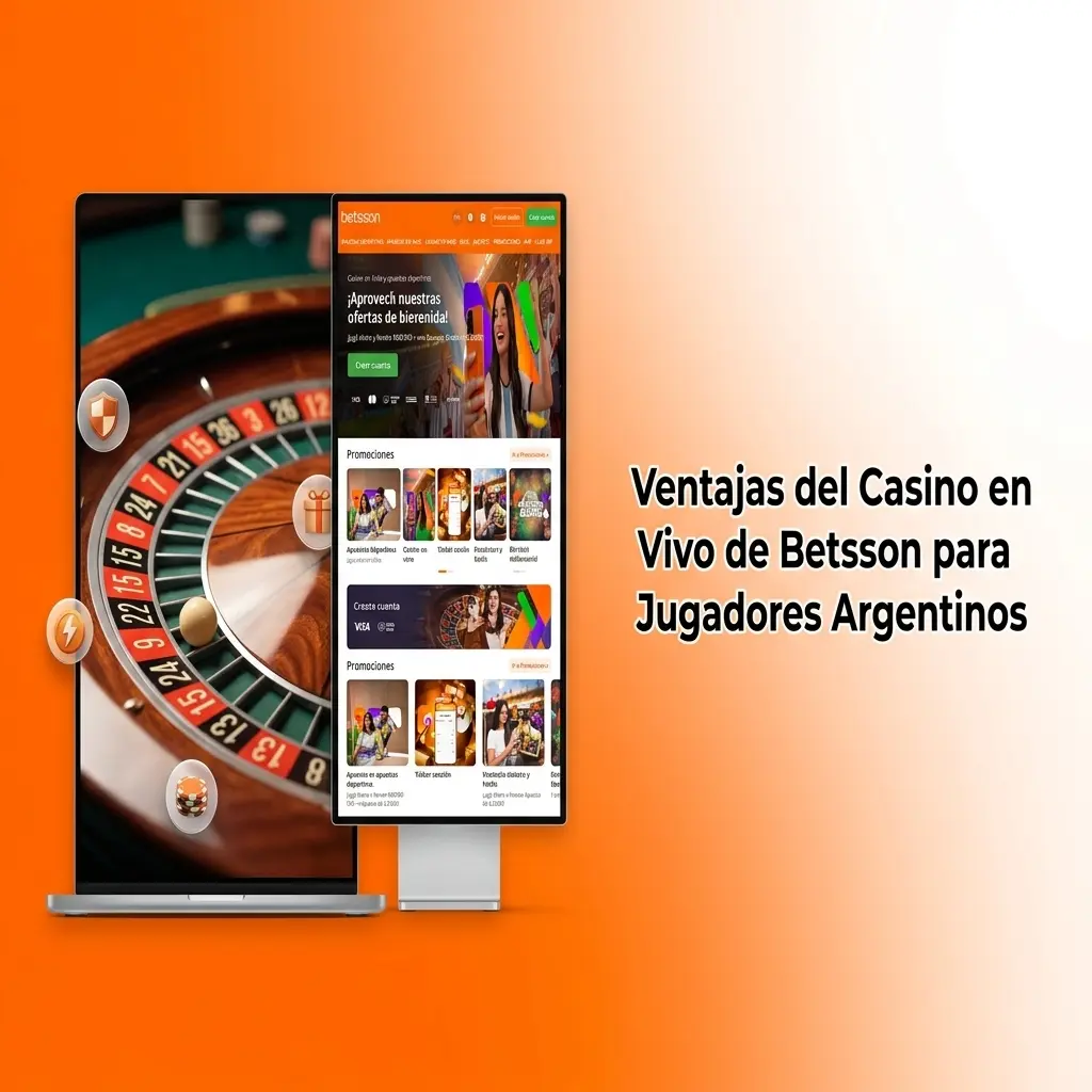 Casino en vivo Betsson para jugadores argentinos con dealers reales, video HD y proveedores Evolution y Pragmatic Play
