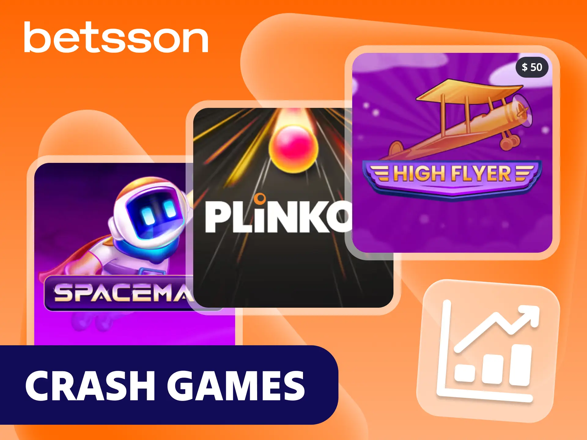 Intenta ganar a lo grande en los juegos de tipo crash del casino Betsson.