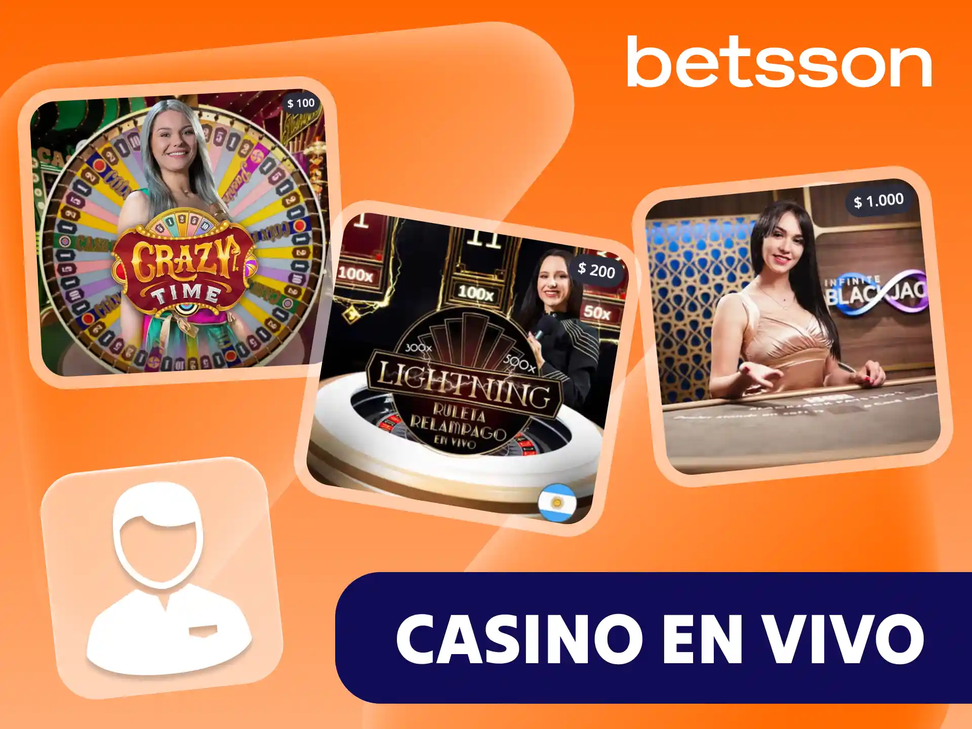 Disfruta de tu experiencia en el casino en vivo de Betsson.