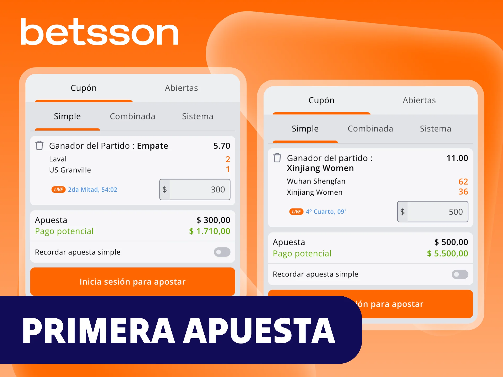 Visita la plataforma de Betsson y aprende a realizar tu primera apuesta.