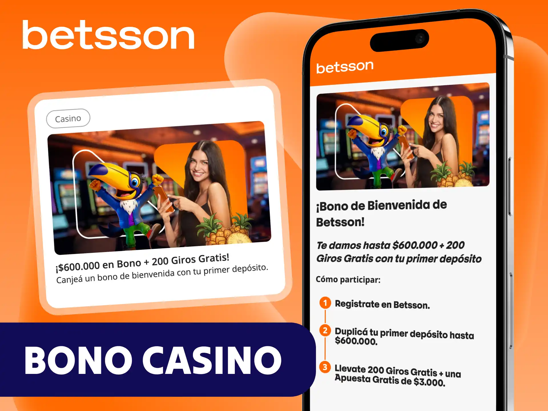 Mejora tu experiencia de juego en el casino con el bono de bienvenida de Betsson.