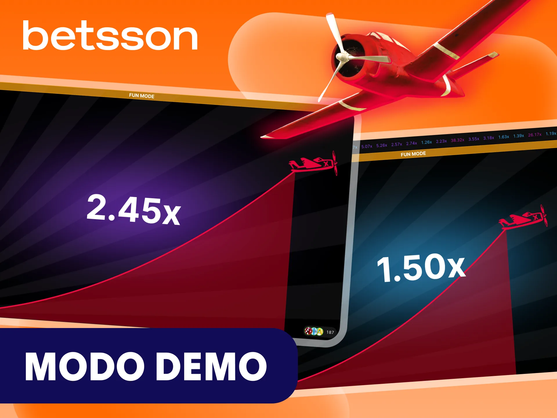 Prueba a jugar al juego Aviator en modo demo en la plataforma Betsson.