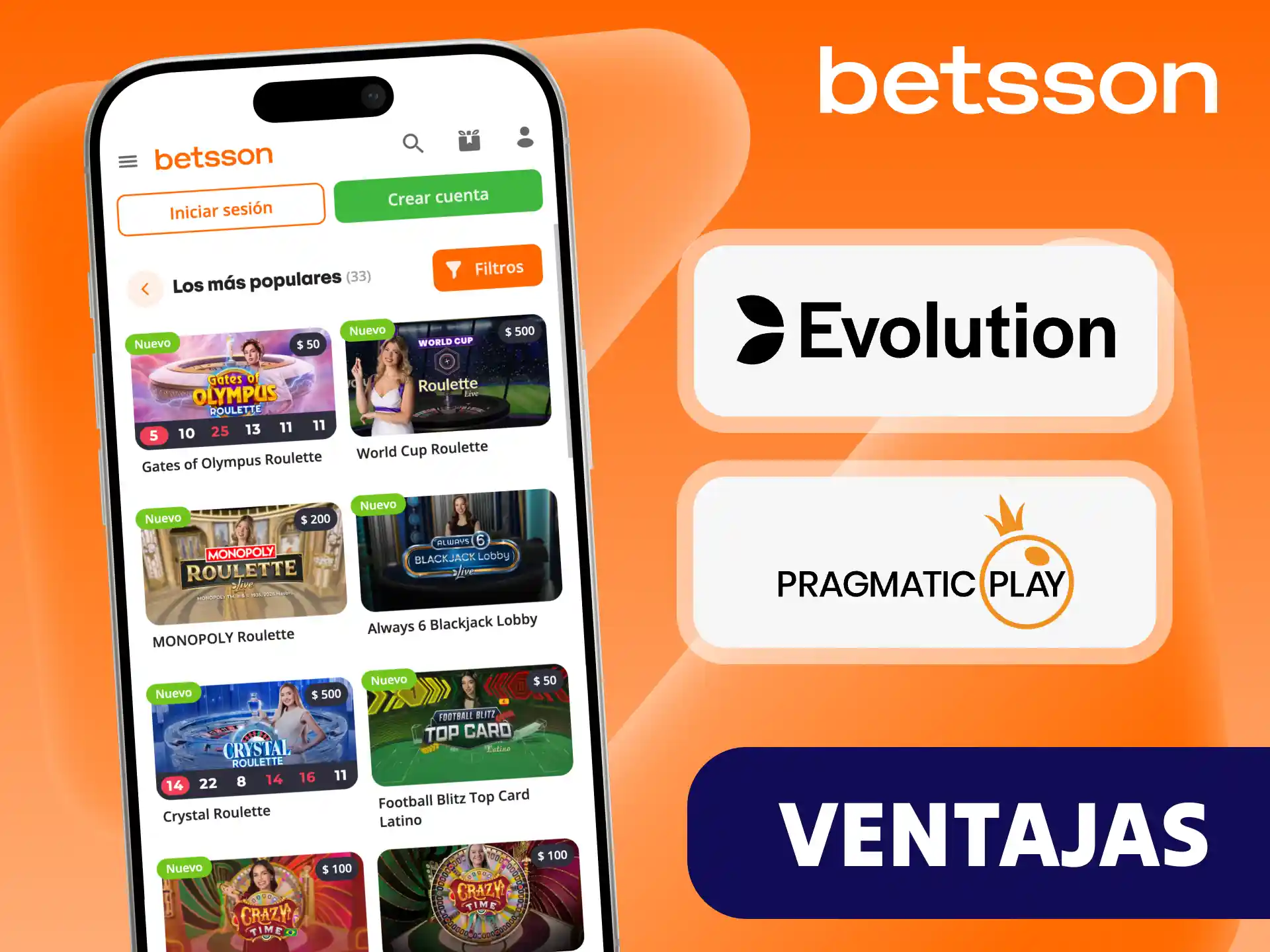 El casino en vivo de Betsson te ofrece muchas ventajas.