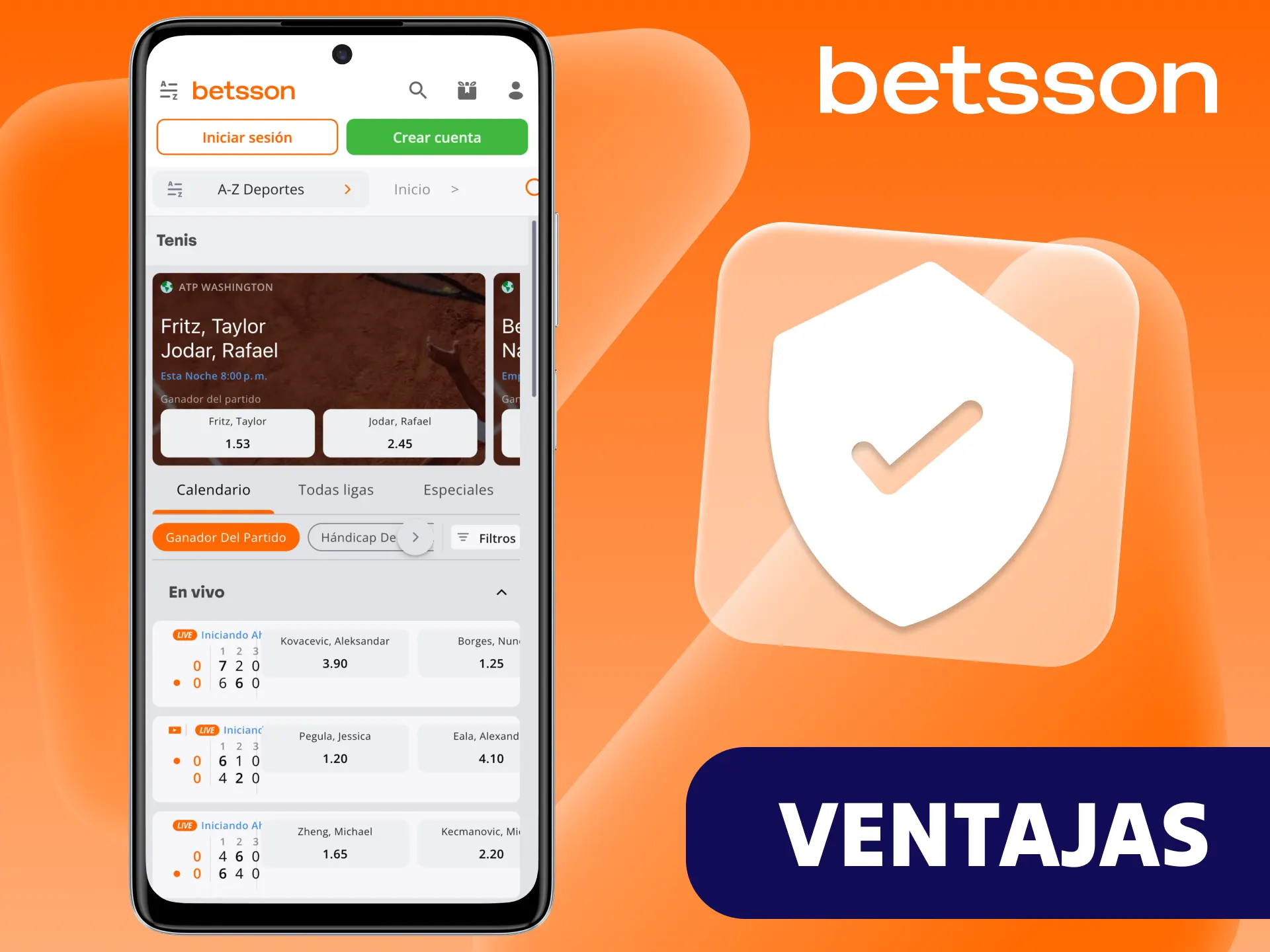 Elegir la plataforma de Betsson para apostar en tenis te ofrece muchas ventajas.
